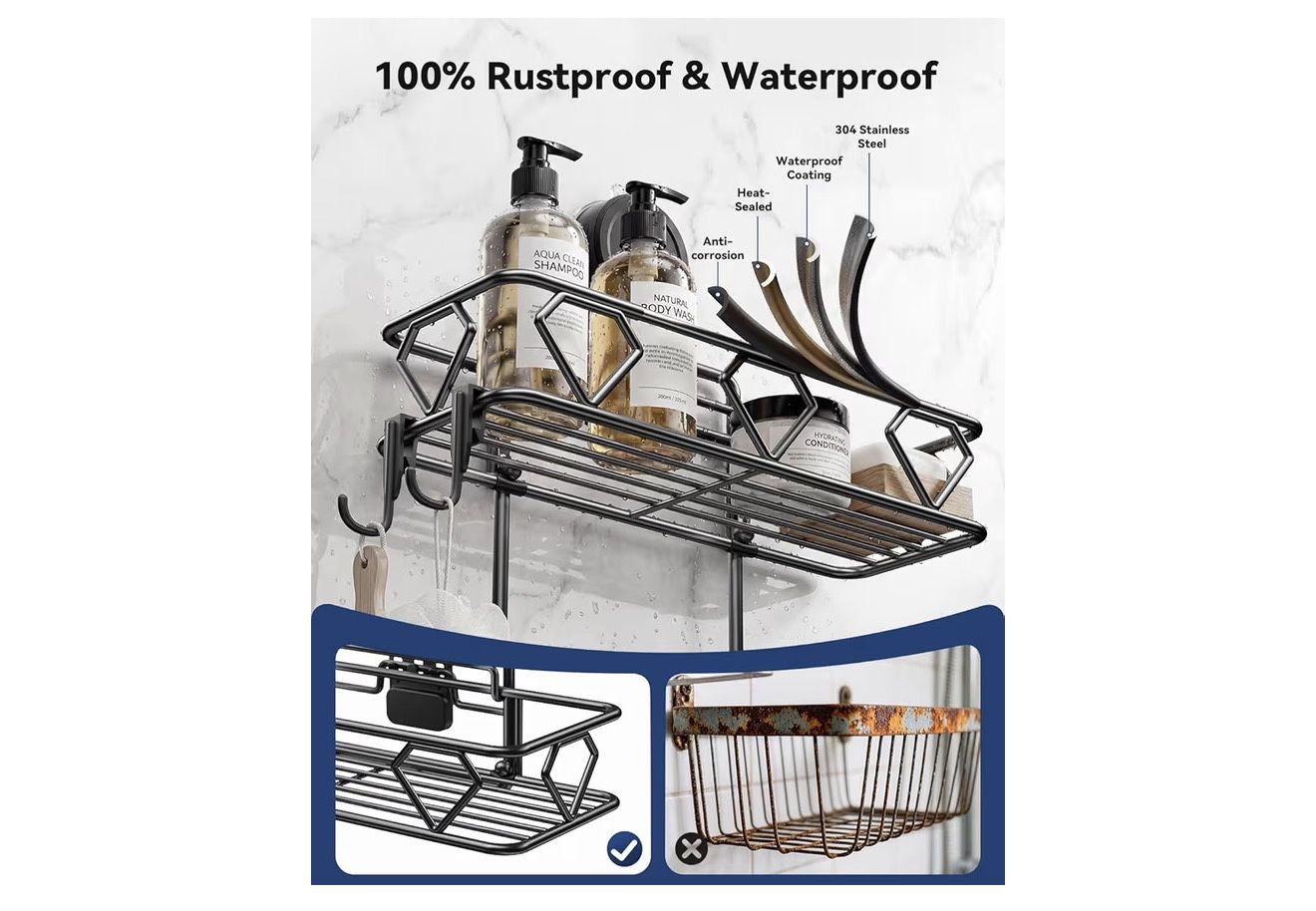 New - Shower Caddy Suction Cup, No Drilling - photo 4