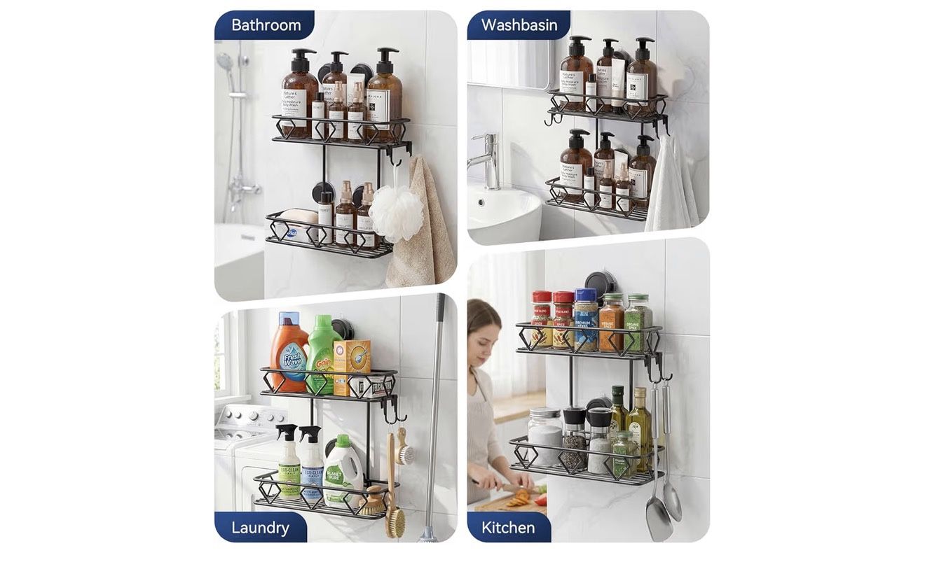 New - Shower Caddy Suction Cup, No Drilling - photo 5