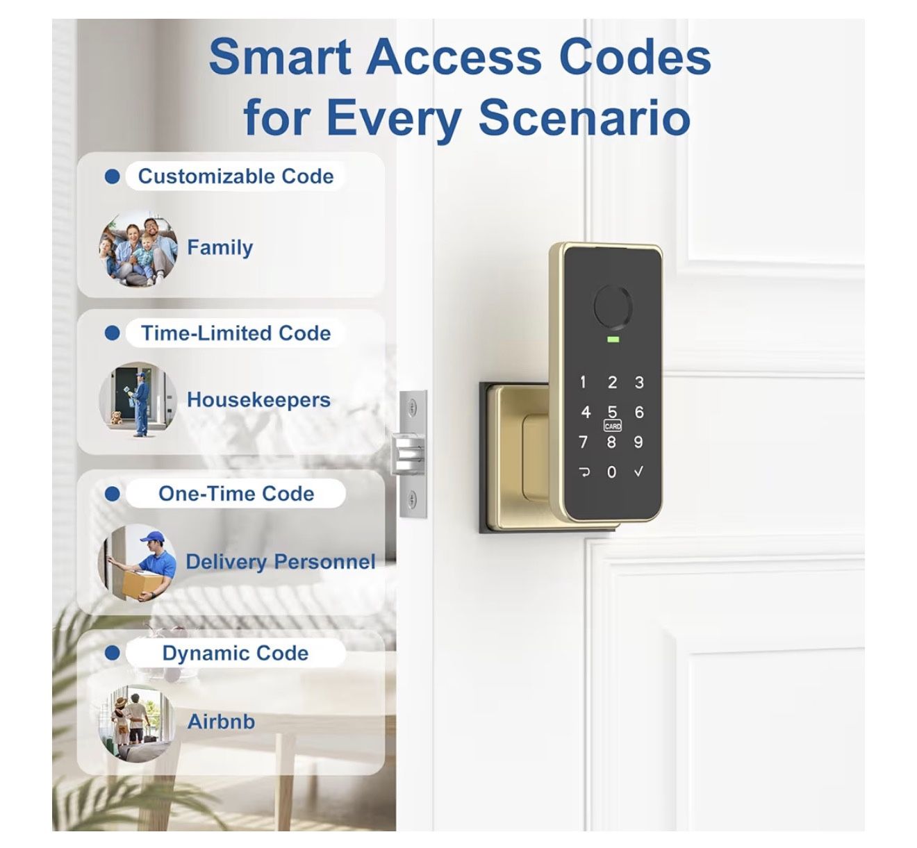 New 5-in-1 Fingerprint Door Lock - photo 5