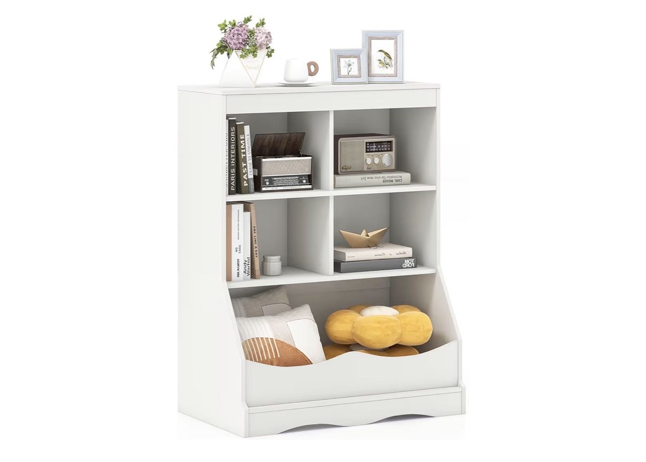 New - Storage Cabinet, Small Bookshelf, Short Bookcase