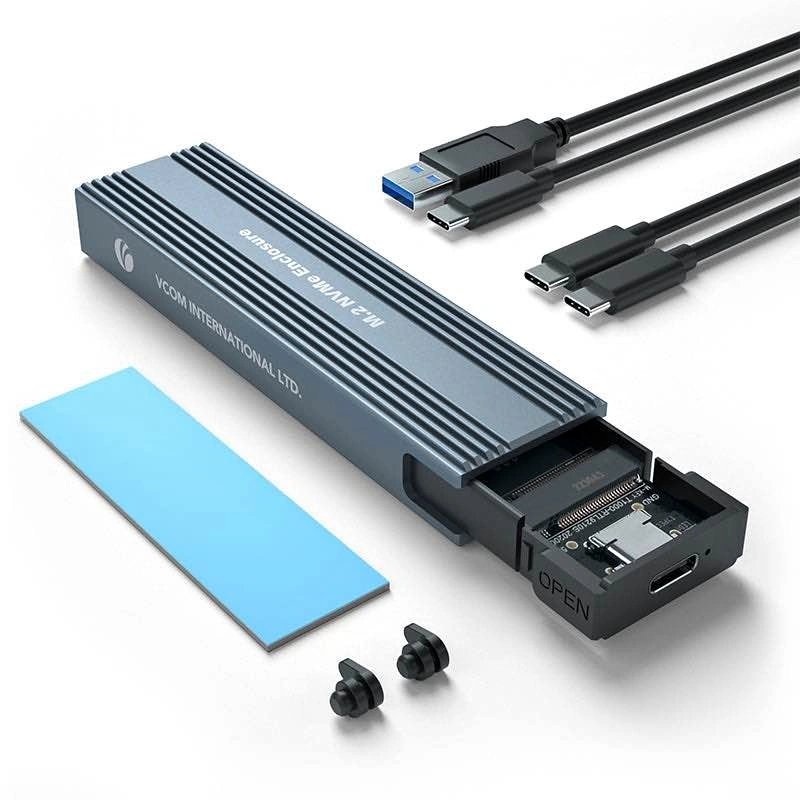 VCOM M.2 NVMe SSD Enclosure (case)