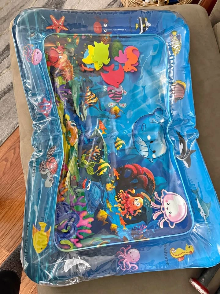 Baby Tummy Time Water Mat Ocean Theme