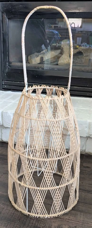 Woven Wood Hanging Candle/Plant Lantern - photo 2