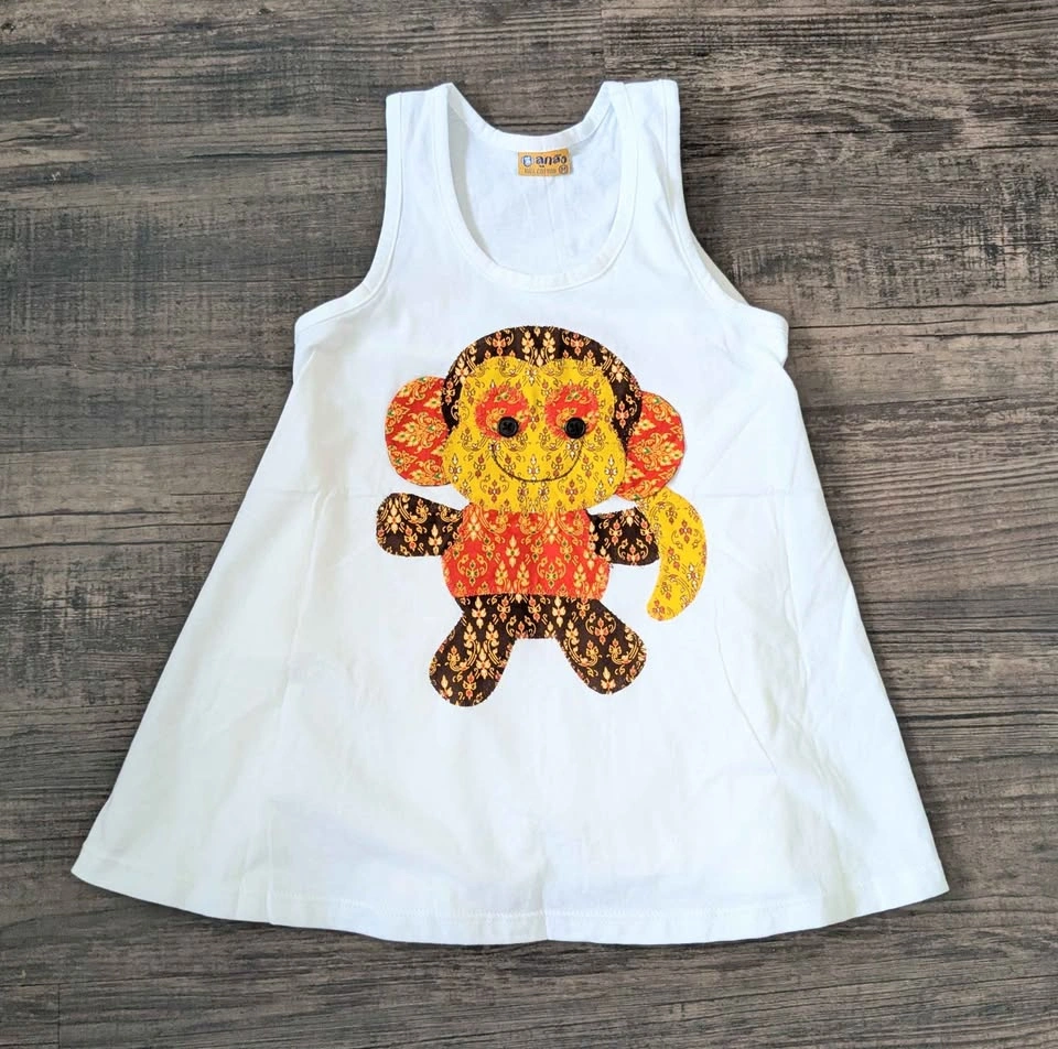 Handmade Girls Animal Tank Dress/Shirt - 3T-4T - photo 2