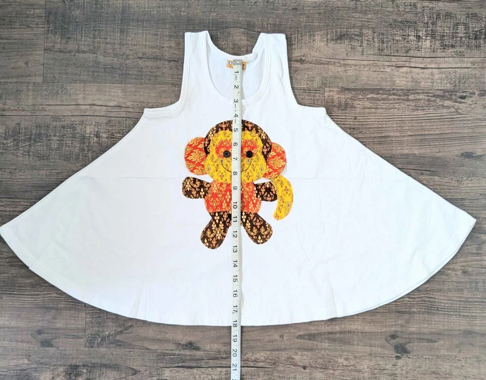 Handmade Girls Animal Tank Dress/Shirt - 3T-4T - photo 3