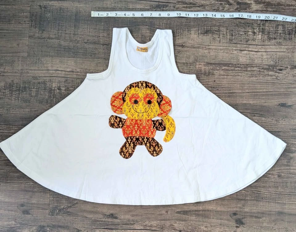Handmade Girls Animal Tank Dress/Shirt - 3T-4T - photo 4