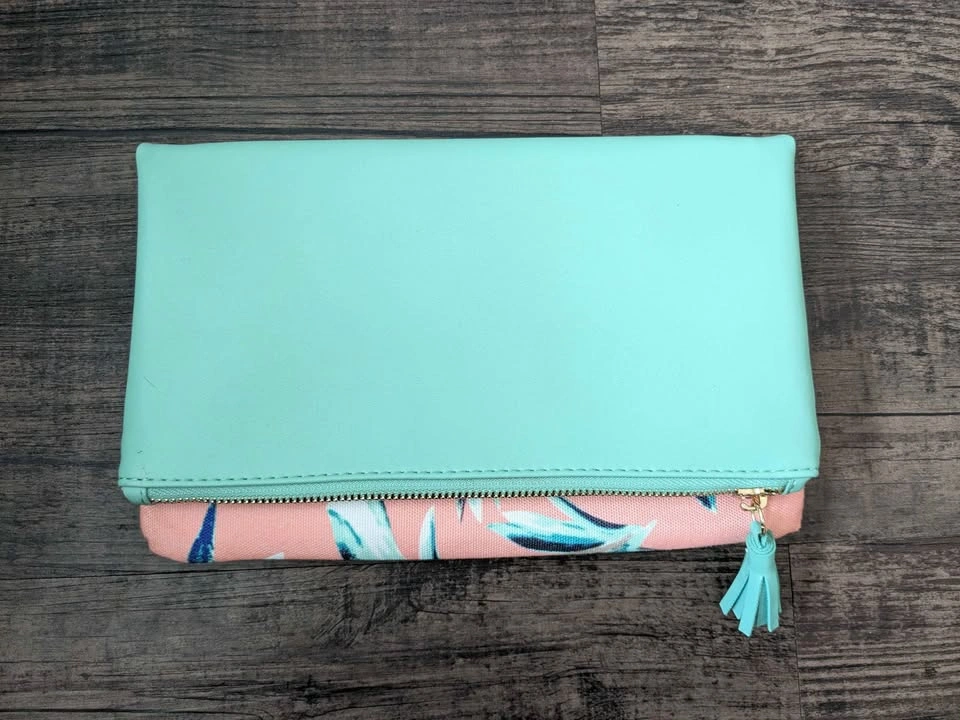 REVERSIBLE Mint + Tropical Rachel Pally Clutch / Cosmetic Bag - - photo 2