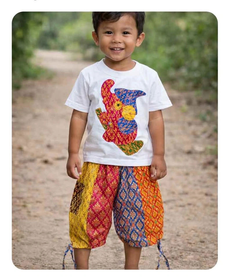 Handmade Patchwork Toddler Outfit 12-24 Months - Boho Set