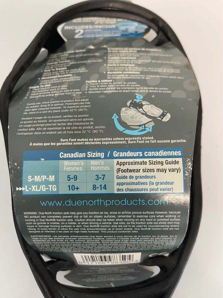 Ice Traction XL sizing in pics - photo 3