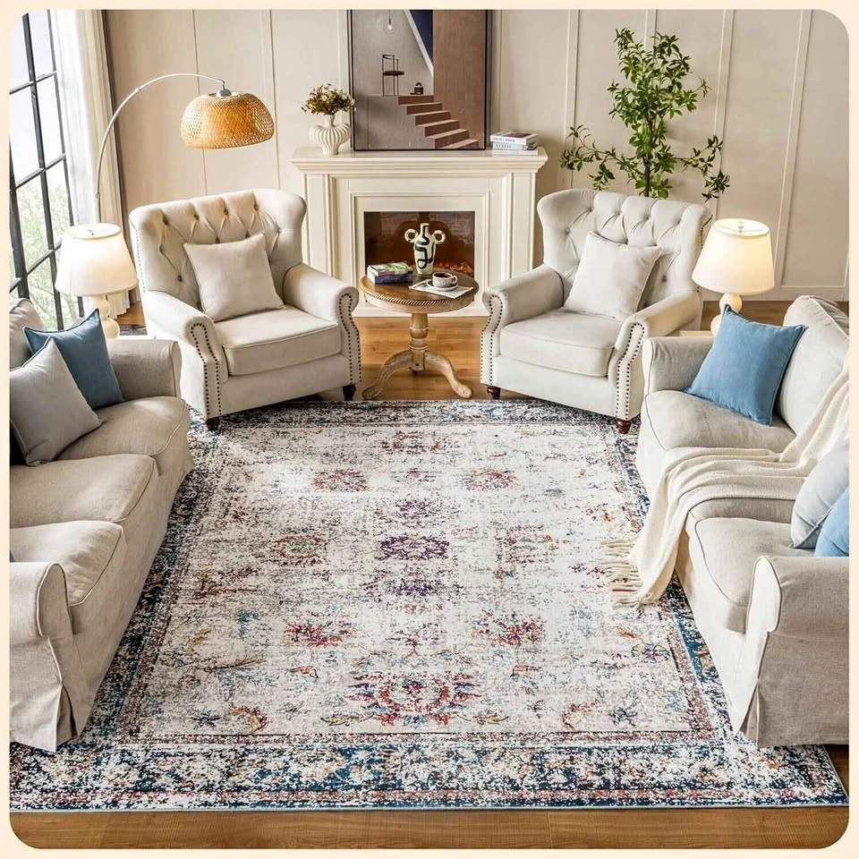 Istana Living Room Rug 8x10 * STAIN RESISTANT * MACHINE WASHABLE