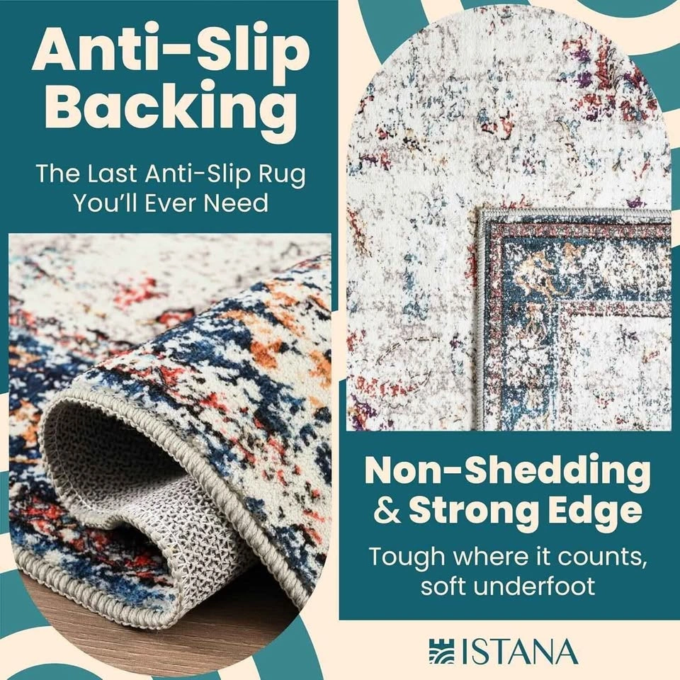 Istana Living Room Rug 8x10 * STAIN RESISTANT * MACHINE WASHABLE - photo 3