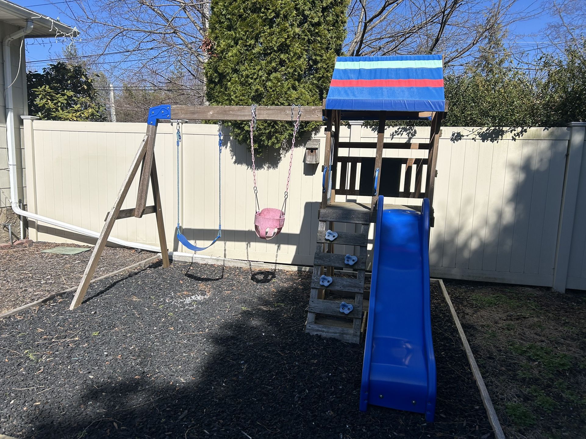 Backyard Hill All Cedar Wooden Swing Set - photo 2