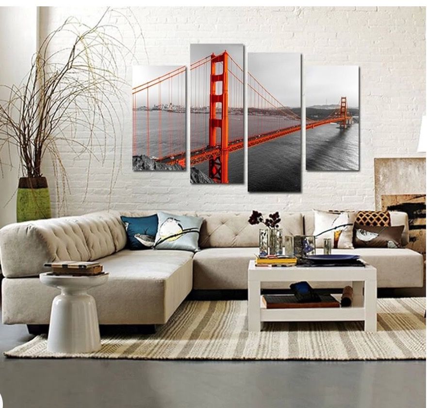 Canvas Golden Gate Bridge San Francisco CA - photo 2