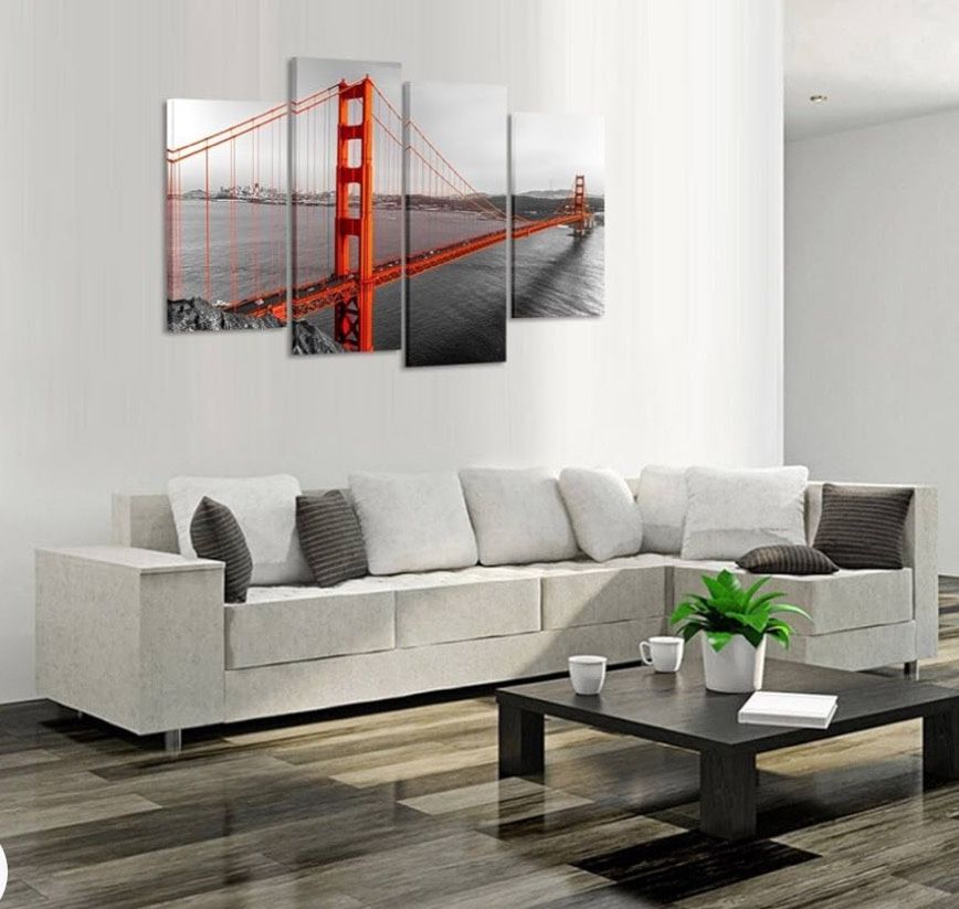 Canvas Golden Gate Bridge San Francisco CA - photo 3