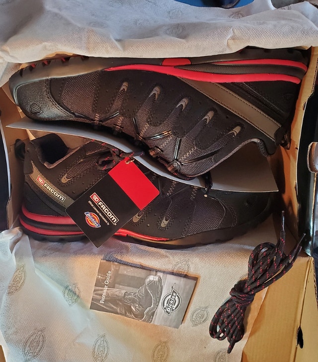 New Dickies Black/Red Men's Safety Shoes - US Size 11 - photo 2