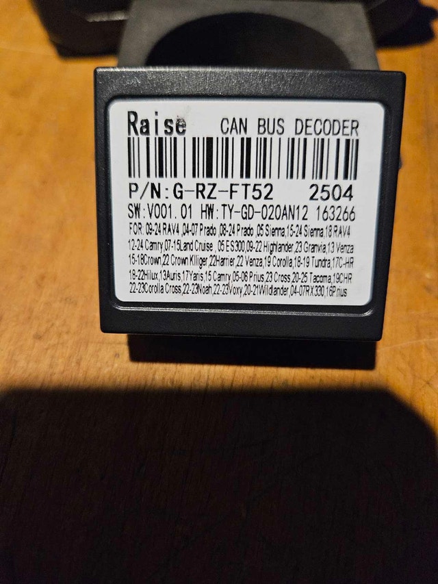 Canbus Box RZ-FT52 For Toyota Corolla/Camry/CHR /RAV4/Spade/Yari - photo 2