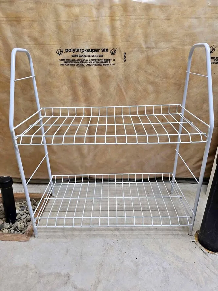 Metal Shoe rack - 2 shelf thumbnail