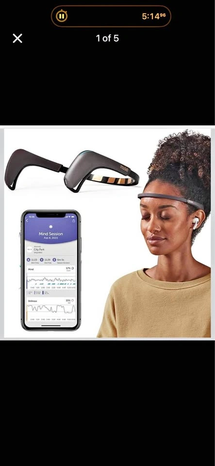 Muse Brainwave Sensing Headband for Meditation & Neurofeedback