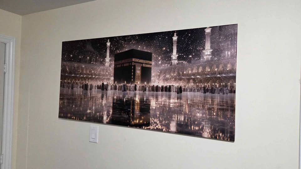 Kaaba Large Wall Art – Makkah Canvas for Living 52 by 24 inches - photo 2