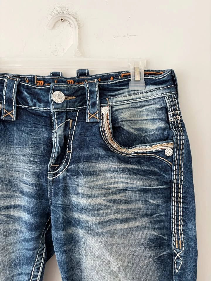 Rock Revival Brayen Straight Mens Jeans Size 30 - photo 3