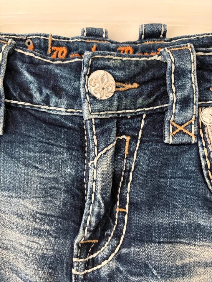 Rock Revival Brayen Straight Mens Jeans Size 30 - photo 4
