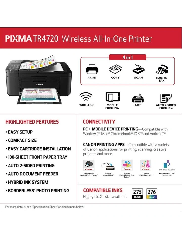 Canon All-in-One Wireless Printer - photo 4