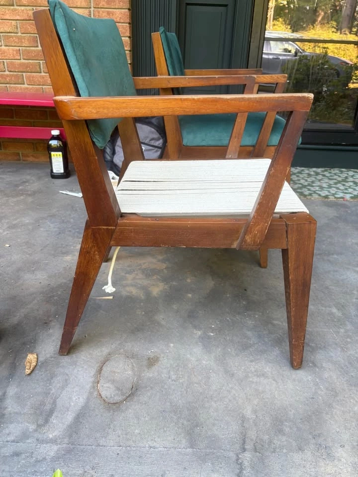 6 Mid Century Solid Wood Dining Chair Frames (Project) - photo 2