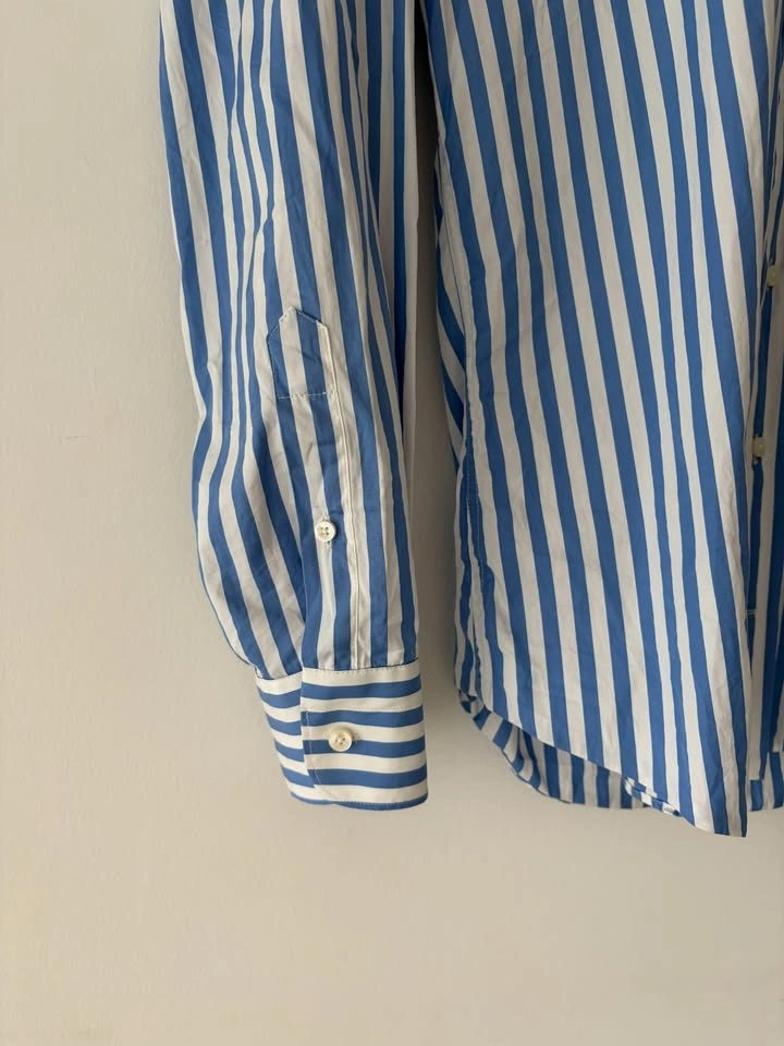 Suitsupply Egyptian Cotton Stripped Slim Fit Shirt Size 16.5 - photo 4