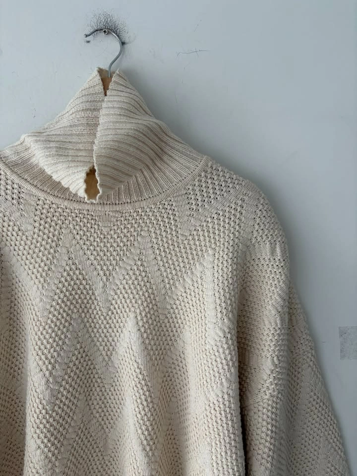 Chris Triola 100% Cotton Knit Pullover Sweater Size L - photo 2