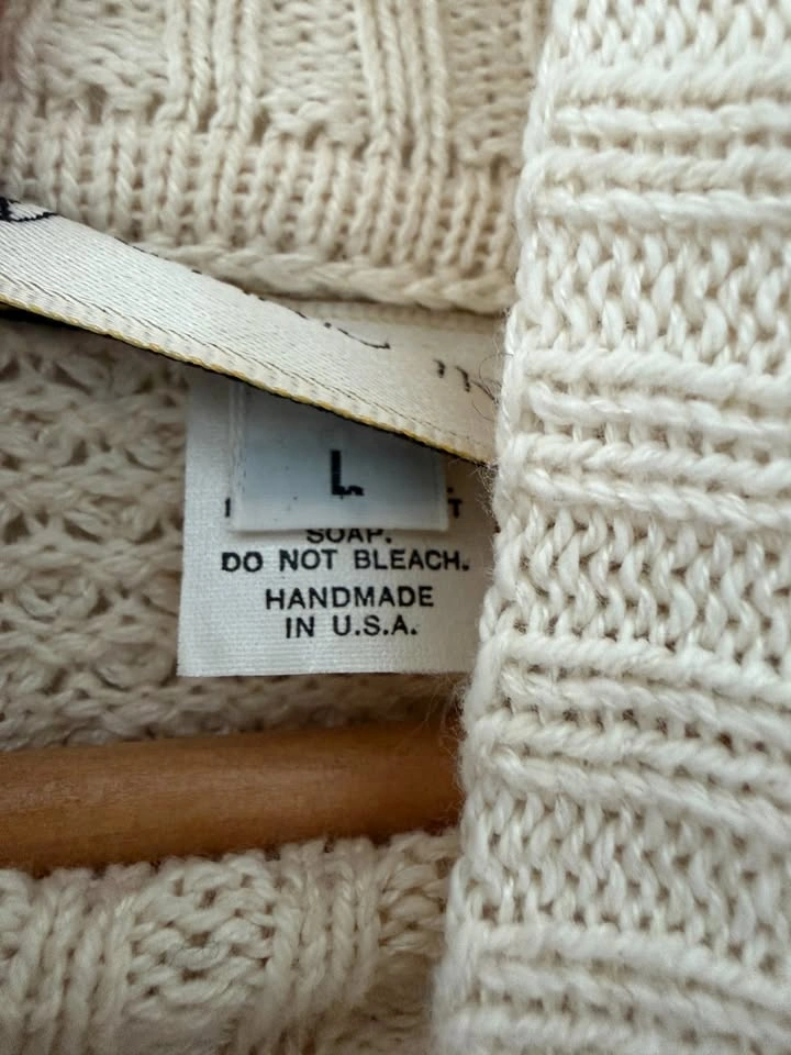Chris Triola 100% Cotton Knit Pullover Sweater Size L - photo 5