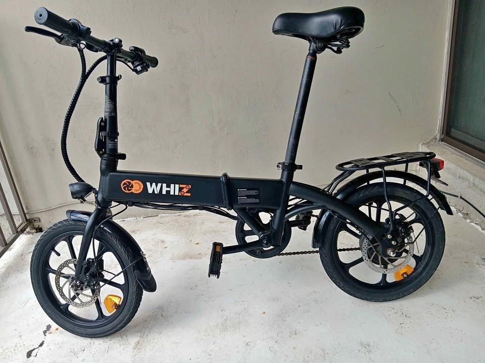 WHIZZ Folding Electric Bike E-bike w/ Disc Brakes