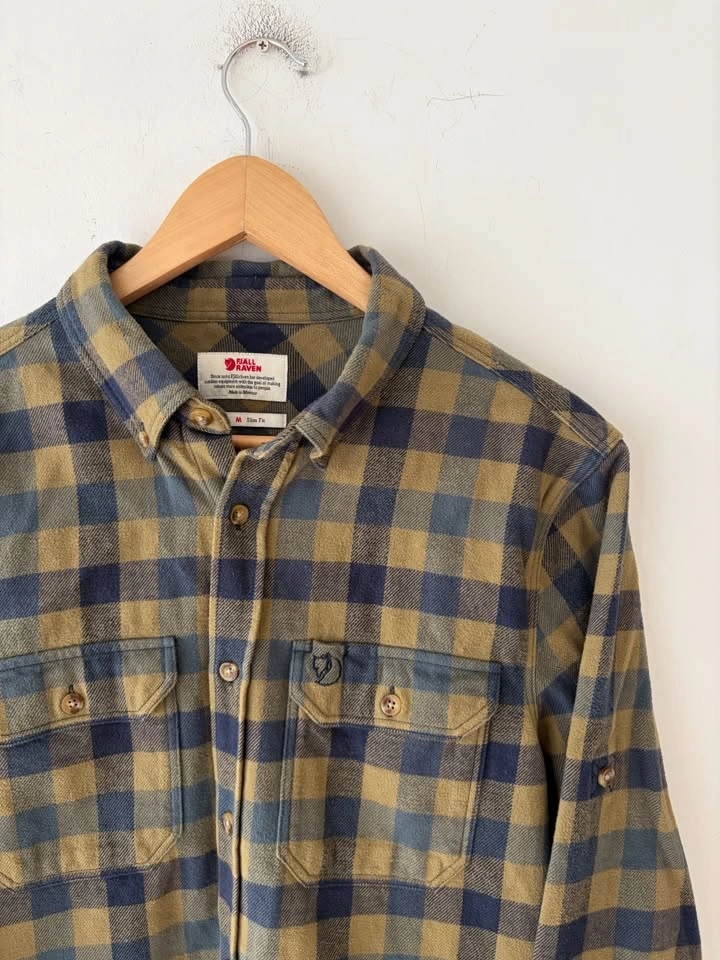 Fjallraven Men's Skog Flannel Plaid Slim Fit Shirt Size M - photo 2