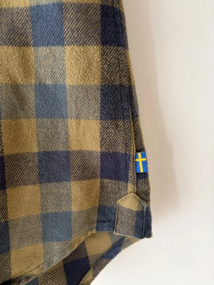 Fjallraven Men's Skog Flannel Plaid Slim Fit Shirt Size M - photo 4