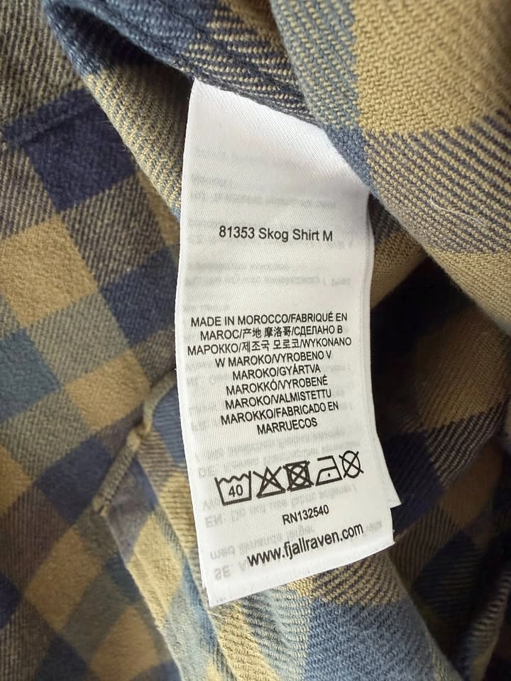 Fjallraven Men's Skog Flannel Plaid Slim Fit Shirt Size M - photo 5