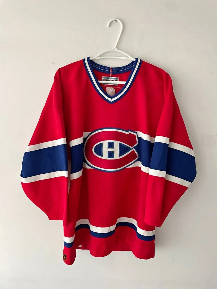 Vintage 90s CCM Montreal Canadiens Center Ice Jersey Size S