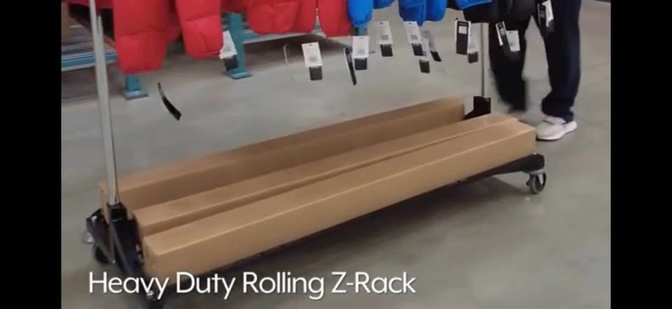 Uline Heavy Duty Rolling Z-Rack - Black - photo 4