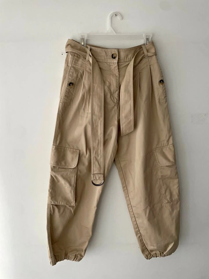 Lee Mathews Women's Cargo Beige Pants Size 1