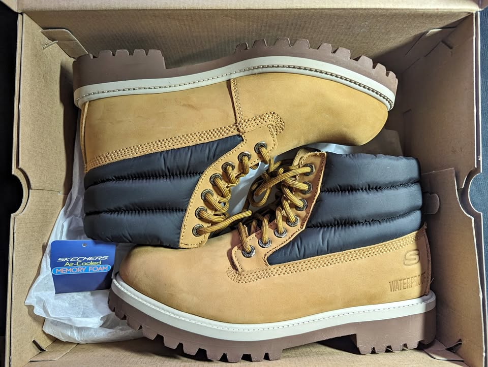 Skechers Relaxed Fit Sergeants - Verno Work Boot, Wheat