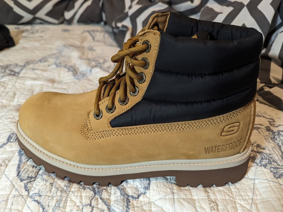 Skechers Relaxed Fit Sergeants - Verno Work Boot, Wheat - photo 4
