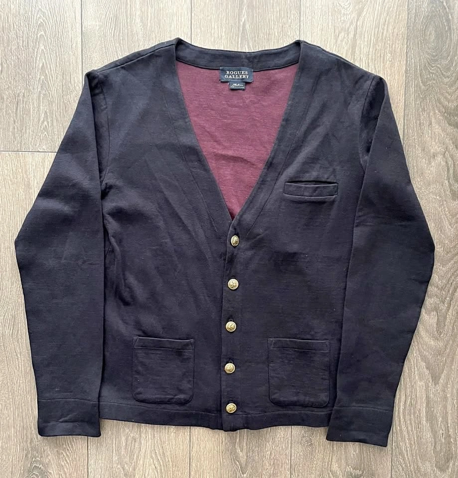 Vintage Rogues Gallery Cardigan Sweater Size M