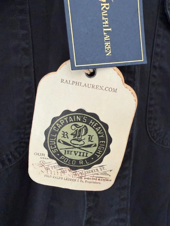 Vintage Polo Ralph Lauren Scull Captain's Short Sleeve Button Sh - photo 4