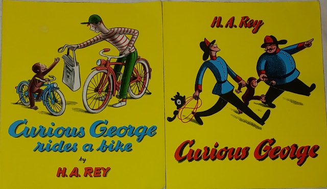Curious George & Rides a Bike Books