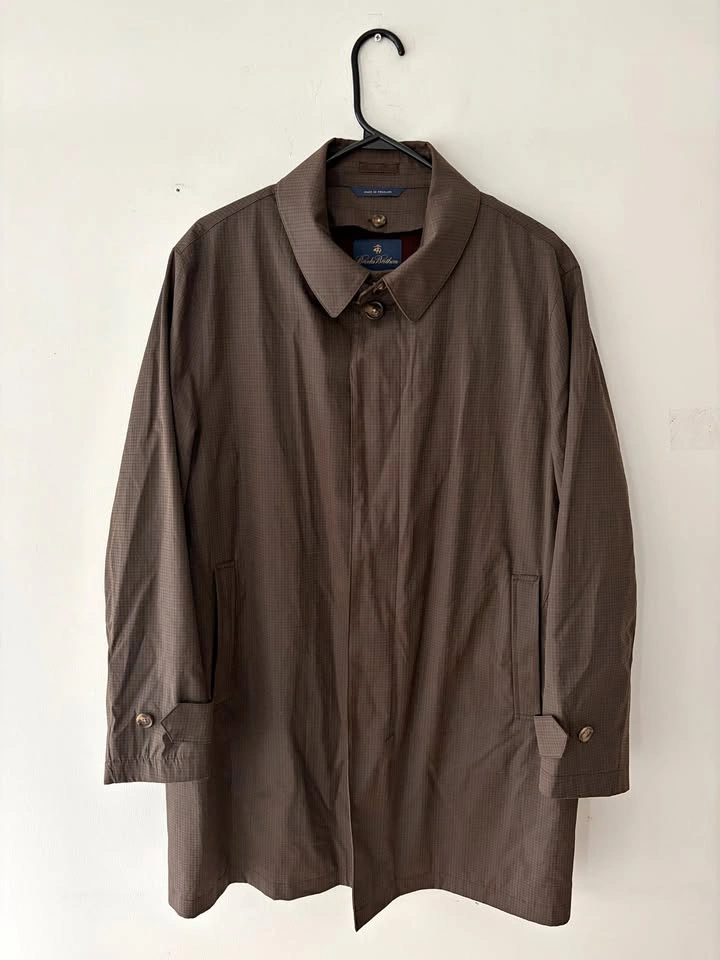 Brooks Brothers Flannel Lined Coat Jacket Size 40