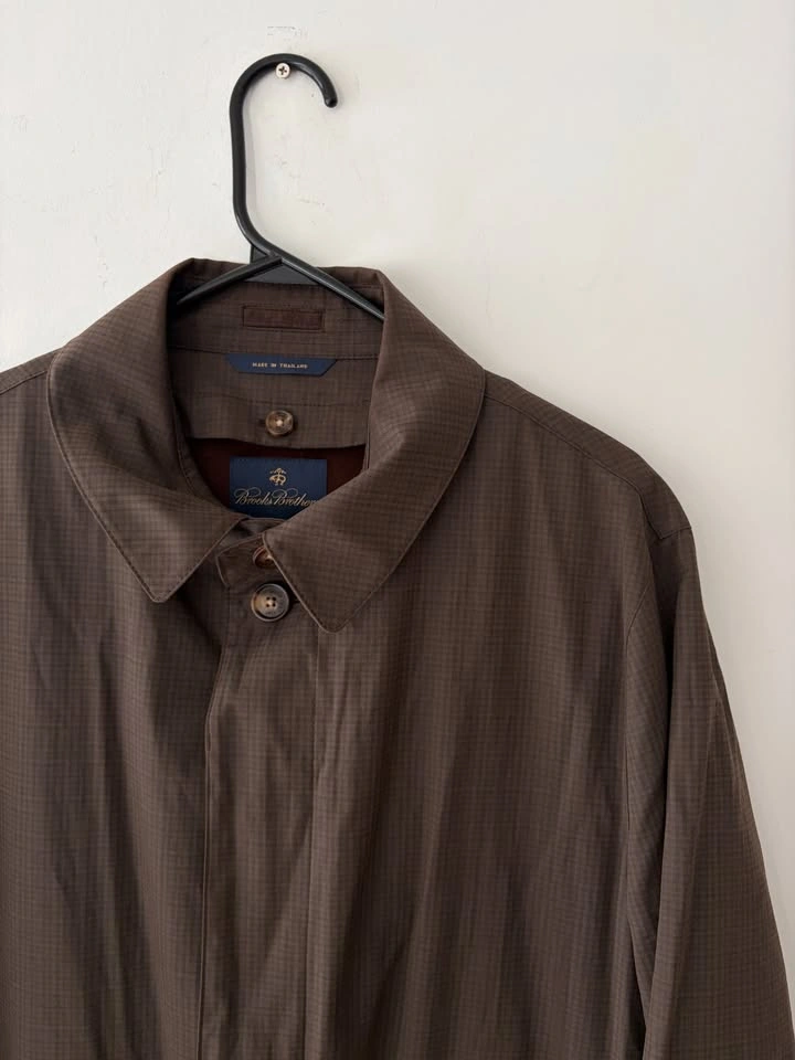 Brooks Brothers Flannel Lined Coat Jacket Size 40 - photo 2