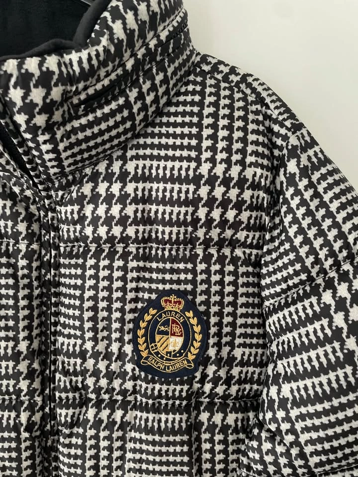 Ralph Lauren Crest-Patch Puffer Women's Plaid Jacket XXL - photo 2