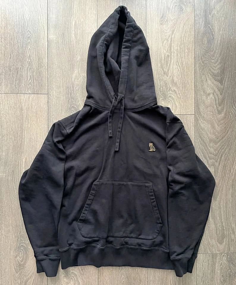 OVO October's Very Own Black Pullover Hoodie Size L