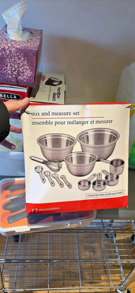 12 Piece Stainless Steel Mix and Measure Set
