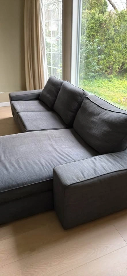 Modern L-Shaped Sectional Sofa – Dark Grey - photo 2
