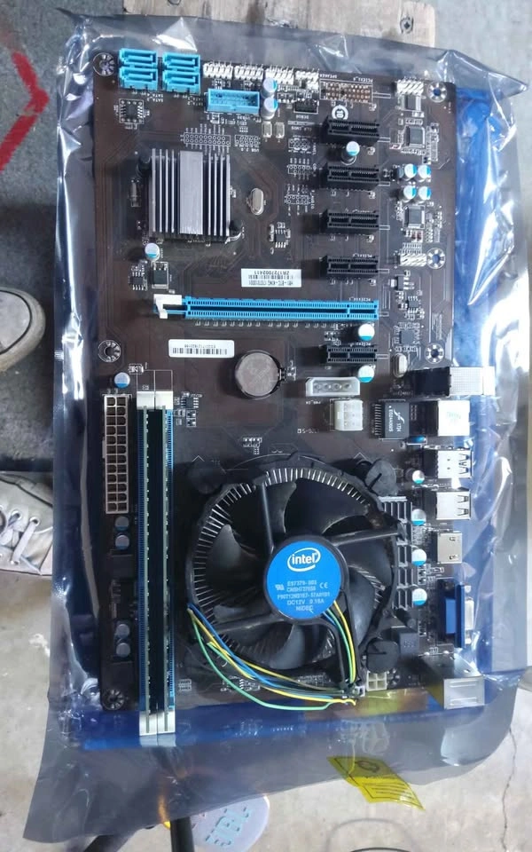 Esonic H81 BTC KING mobo processor ram combo - photo 3