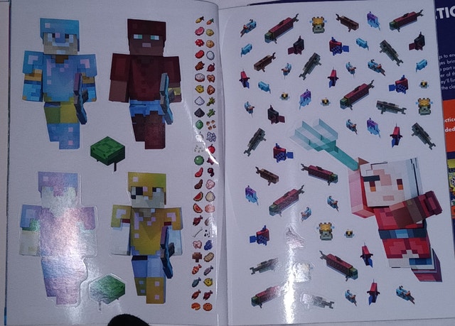 Minecraft Official Aquatic Adventure Sticker Book & Handwriting - photo 3